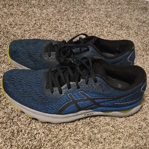ASICS Men's Black and Blue Gel-nimbus 24 Size 12
